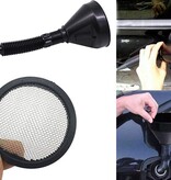 Merkloos Trechter voor benzine, diesel en petroleum - Met zeef - Kunststof - ø 13 cm