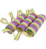 Merkloos Serpentines - 6x rollen - gekleurde papier stroken mix - versiering - feestartikelen