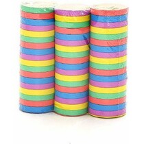 Serpentines - 3x rollen - gekleurde stroken mix - papier - feestartikelen