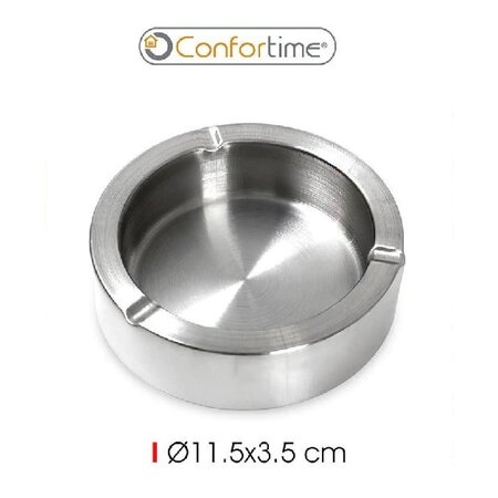 Confortime Asbak RVS met dubbele wand Ø 11,5 cm