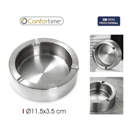 Confortime Asbak RVS met dubbele wand Ø 11,5 cm