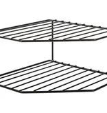 Verk Group Keukenrek - Bordenrek hoekkast - Servies - Badkamerrek - Metaal - Zwart