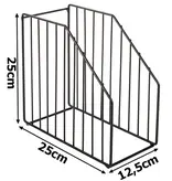 Verk Group Keukenrek - Bordenrek hoekkast - Servies - Badkamerrek - Metaal - Zwart