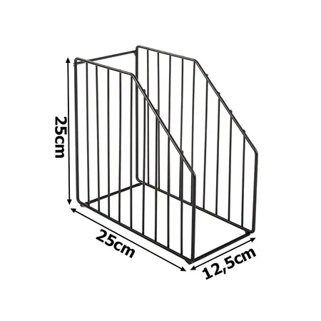 Verk Group Keukenrek - Bordenrek hoekkast - Servies - Badkamerrek - Metaal - Zwart