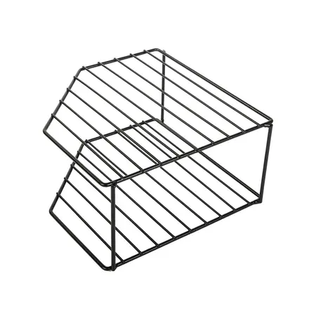 Verk Group Keukenrek - Bordenrek hoekkast - Servies - Badkamerrek - Metaal - Zwart