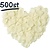 Merkloos Rozenblaadjes  - Romantische versiering - Decoratie valentijn huwelijk - Creme - 500 Stuks