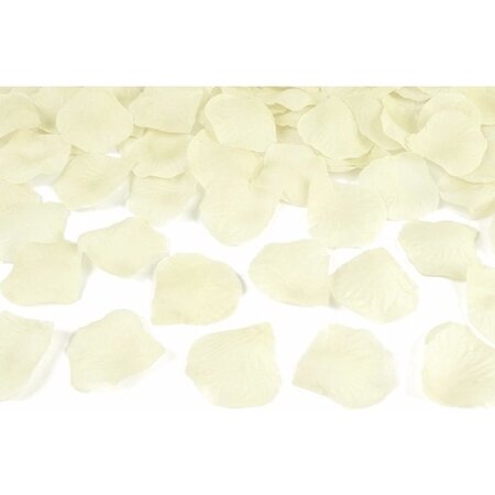 Merkloos 1000x Rozenblaadjes - Rozen Blaadjes - Bruiloft - Huwelijk - Valentijn - Liefde - Crème