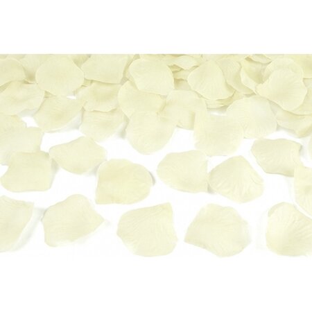 Merkloos 100x Rozenblaadjes - Rozen Blaadjes - Bruiloft - Huwelijk - Valentijn - Liefde - Crème
