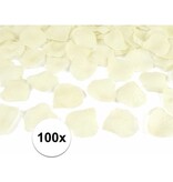 Merkloos 100x Rozenblaadjes - Rozen Blaadjes - Bruiloft - Huwelijk - Valentijn - Liefde - Crème