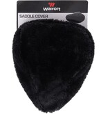Walfort zadelhoes - Kunst bont - Zwart - Fietszadelhoes - Hoes - Vacht