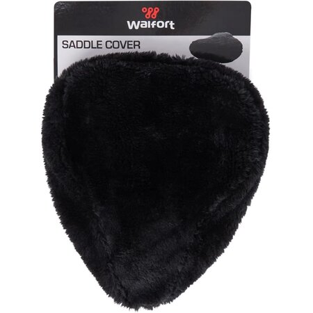 Walfort zadelhoes - Kunst bont - Zwart - Fietszadelhoes - Hoes - Vacht