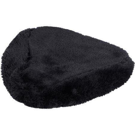 Walfort zadelhoes - Kunst bont - Zwart - Fietszadelhoes - Hoes - Vacht