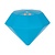 Out of the Blue Stressbal diamant - Anti stress knijpspeelgoed - Fidget - Blauw - 11 cm