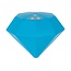 Out of the Blue Stressbal diamant - Anti stress knijpspeelgoed - Fidget - Blauw - 11 cm