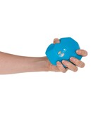 Out of the Blue Stressbal diamant - Anti stress knijpspeelgoed - Fidget - Blauw - 11 cm