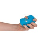 Out of the Blue Stressbal diamant - Anti stress knijpspeelgoed - Fidget - Blauw - 11 cm