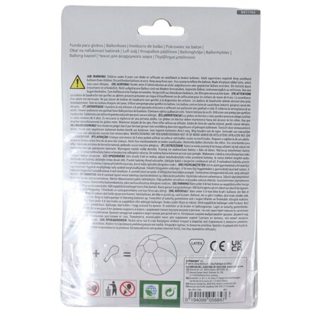 Amscan Ballonhoes Junior 22,8 Cm Textiel Groen/wit 4-delig