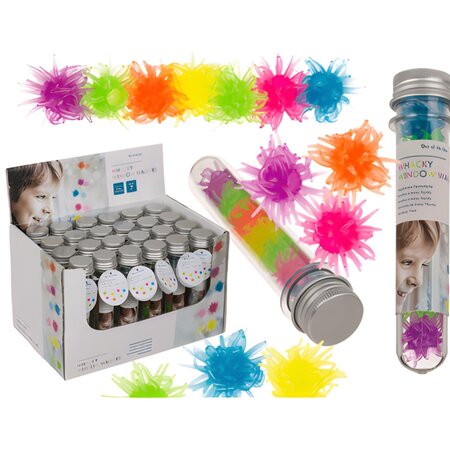 Out of the Blue Fidget 7 stuks raamlopers in buisje - Kindercrea - Multicolor