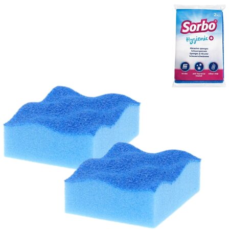 Sorbo Hygienic + schuursponsen 2 stuks- Schoonmaakspullen - Sponzen