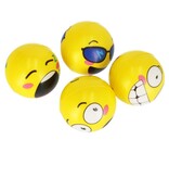 Mega Creative Emoji Stressbal 4 Stuks  – 6 cm -  Medium Density