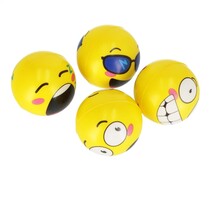 Emoji Stressbal 4 Stuks  – 6 cm -  Medium Density