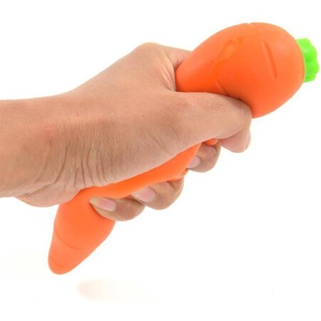 Mega Creative Squeez Wortel - Knijpbal Stressbal Fidget - Anti-Stress Speelgoed - Groente Wortel - 16 cm