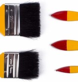 Benson Verfkwast set plat - 5 maten - blisterverpakking - ideaal voor 2 componenten producten