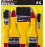 Benson Verfkwast set plat - 5 maten - blisterverpakking - ideaal voor 2 componenten producten