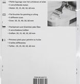 Benson Verfkwast set plat - 5 maten - blisterverpakking - ideaal voor 2 componenten producten