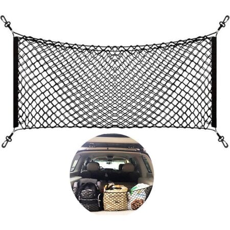 Verk Group Elastische Kofferbaknet - Universele Bagagenet Auto - Auto-organizer - Kofferbaknet - Makkelijk in gebruik