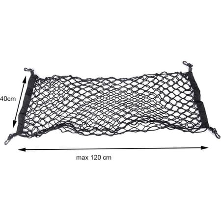 Verk Group Elastische Kofferbaknet - Universele Bagagenet Auto - Auto-organizer - Kofferbaknet - Makkelijk in gebruik