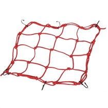 Premium Bagagenet met 6 haken – 25x25cm - Rood