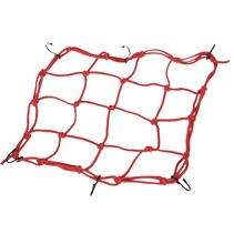 Premium Bagagenet met 6 haken – 25x25cm - Rood