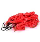 Banzaa Premium Bagagenet met 6 haken – 25x25cm - Rood