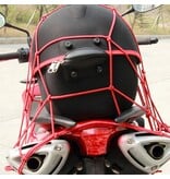 Banzaa Premium Bagagenet met 6 haken – 25x25cm - Rood