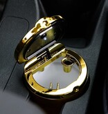 Banzaa Stormasbak met led verlichting – 11 x 6cm - Asbak voor in de Auto - Goud