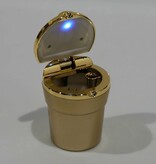 Banzaa Stormasbak met led verlichting – 11 x 6cm - Asbak voor in de Auto - Goud