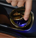 Banzaa Stormasbak met led verlichting – 11 x 6cm - Asbak voor in de Auto - Goud