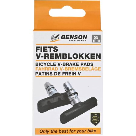 Benson Benson Fietsremblokken - V-rem - 55 mm - Set van 2