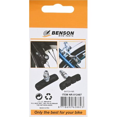 Benson Benson Fietsremblokken - V-rem - 55 mm - Set van 2