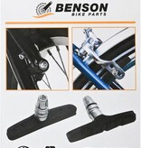 Benson Benson V-remblokken - 70 mm - Inbus - per paar - zwart