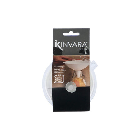 Kinvara Trechters - Keukentrechter -  3-delige set - Transparant - Ø7.5, 9.5, 11 cm