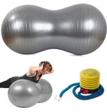 Verk Group Fitness gymbal - Yoga bal - inclusief pomp - pinda grote bonen - Lengte 90 cm