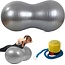 Verk Group Fitness gymbal - Yoga bal - inclusief pomp - pinda grote bonen - Lengte 90 cm