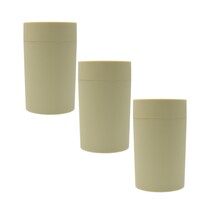 Voorraadpot - Voorraadbus - Voorraadblik - Voorraaddozen - Sweet & Spicy -  Geel - Set van 3
