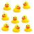 Kids Fun Badeendjes 9 Stuks - Badspeelgoed - 4,5 cm