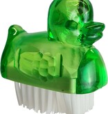 Jean Products Nagelborstel eendje - Kunststof nagelborsteltje - Groen, Oranje, Blauw - Set van 3