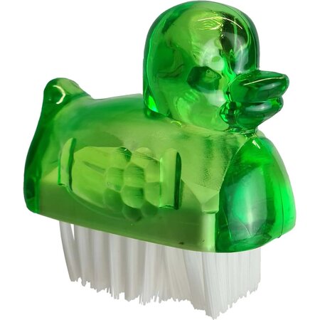 Jean Products Nagelborstel eendje - Kunststof nagelborsteltje - Groen, Oranje, Blauw - Set van 3