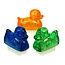 Jean Products Nagelborstel eendje - Kunststof nagelborsteltje - Groen, Oranje, Blauw - Set van 3