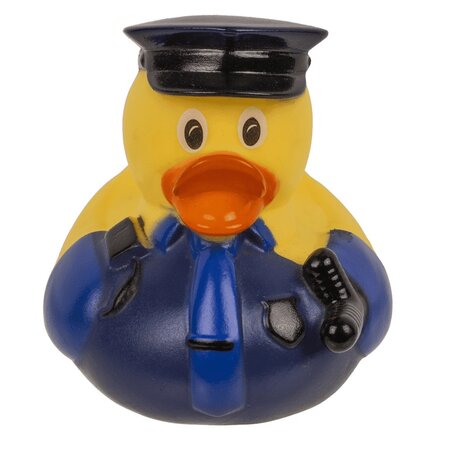 Out Of The Blue Politie badeend - Agent badeendje 1 Stuks - Badspeelgoed - 9 cm